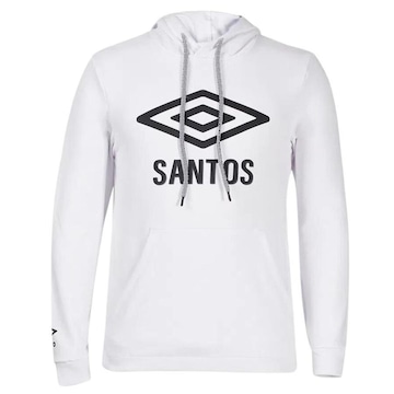 Blusão com Capuz Moletom Umbro Santos Graphic Fan - Masculina