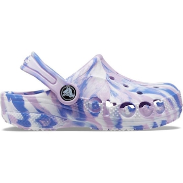 Sandália Crocs Baya Marbled Clog T - Infantil