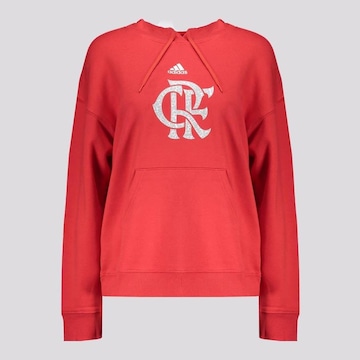 Blusão de Moletom com Capuz do Flamengo Dna adidas - Feminino