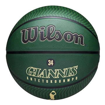 Bola de Basquete Wilson Nba Giannis Antetokounmpo 34 Bucks