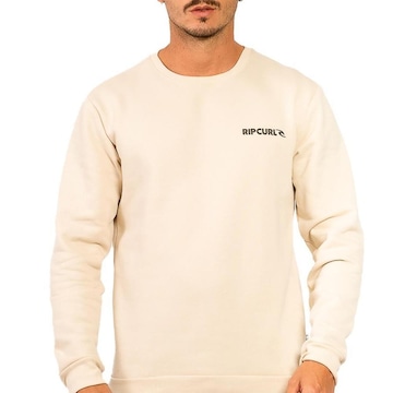 Blusão de Moletom sem Capuz Rip Curl Careca Brand Logo Wt24 Vintage - Masculino