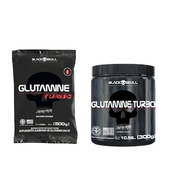 Kit Glutamine Black Skull Turbo + Refil