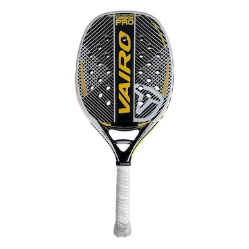 Raquete de Beach Tennis Vairo Black Carbono 3K