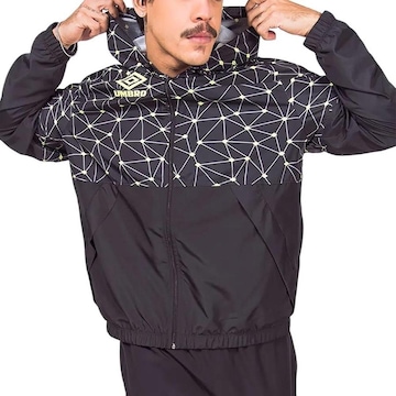 Jaqueta Corta Vento com Capuz Umbro Connection - Masculina