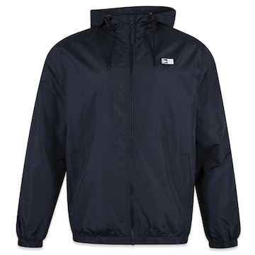 Jaqueta New Era Corta Vento com Capuz Windbreaker Logo Box - Masculina