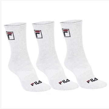 Kit Meias Cano Alto Fila Fbox - 3 Pares - Adulto