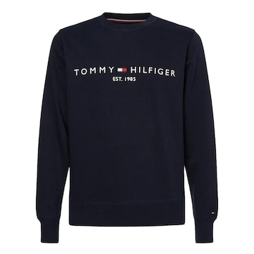 Blusão de Moletom Tommy Hilfiger Logo Sweatshirt - Masculino