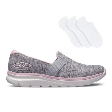 Kit Tênis Olympikus Angel 3 + 3 Pares de Meias - Feminino