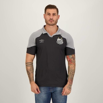 Camisa Polo do Santos Viagem 2023 Umbro - Masculina