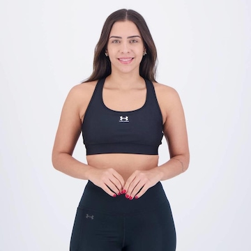 Top Under Armour Heatgear Mid Padlock - Feminino