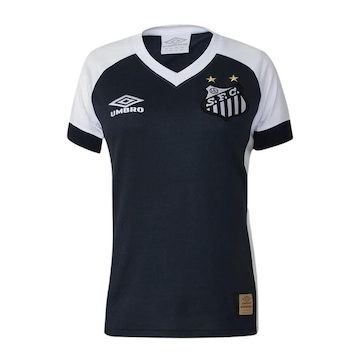 Camisa Feminina Umbro Santos Retrô 1980 2022