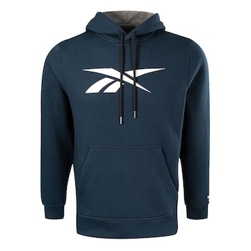 Blusão de Moletom Reebok Canguru M Big Vector Hooded - Masculino