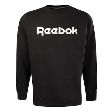 Blusão de Moletom Reebok Careca M Big Logo Linear - Masculino