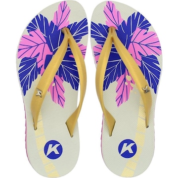 Sandália De Dedo Kenner Ibiza Palm Rich Gold Feminina