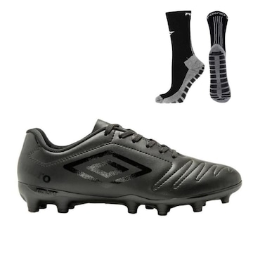 Kit Chuteira de Campo Umbro Class + Meia Antiderrapante - Adulto