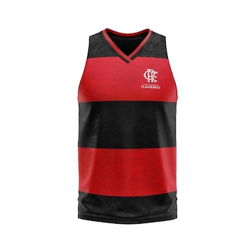 Camiseta Regata do Flamengo Essence Rubro Negro Braziline - Masculina