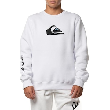 Blusão de Moletom sem Capuz Quiksilver Comp Logo 305G Wt24 - Masculino