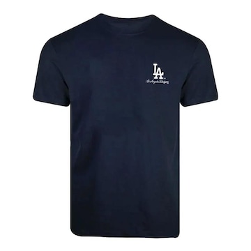 Camiseta New Era Los Angeles Dodgers Building - Masculina