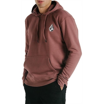 Blusão de Moletom Volcom Canguru Iconic Stone - Masculino