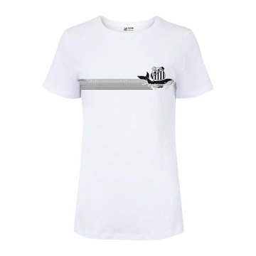 Camiseta Surf Center Santos Baleia - Feminina