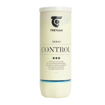 Bola de Tênis Tretorn Control Tubo com 03 Bolas