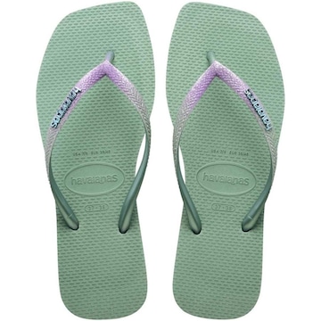 Chinelo Havaianas Slim Square Glitter - Feminino