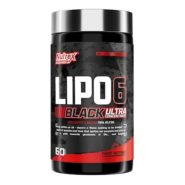 Termogênico Lipo-6 Black Ultra Concentrado Nutrex Research com 60 Cápsulas