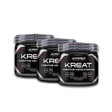 Kit 3X Creatina Kreat Monohidratada 300G - Xpro Nutrition