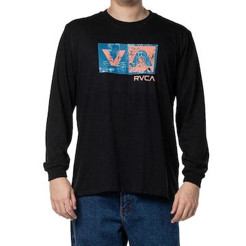 Camiseta Rvca Manga Longa Balance Box - Masculina