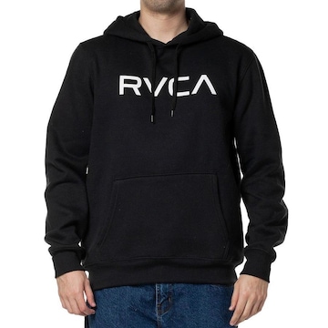 Blusão de Moletom com Capuz Rvca Big Rvca 280G Wt24 Masculino Preto