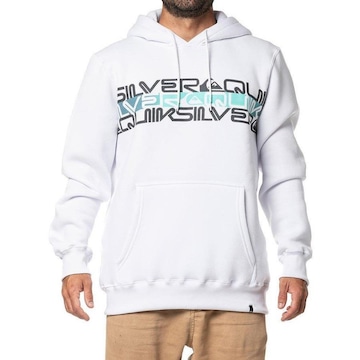 Blusão de Moletom com Capuz Quiksilver Word Block 280G Wt24 - Masculino