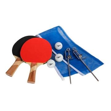 Kit Tênis de Mesa Speedo: 2x Raquetes + Rede + 3x Bolinhas