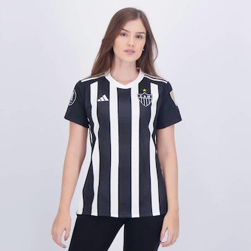 Camisa do Atlético Mineiro I 2024 Patch Libertadores  adidas - Feminina