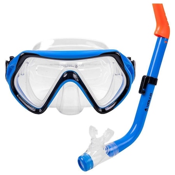 Kit De Mergulho Infantil Máscara E Snorkel Vollo