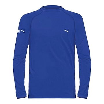 Camiseta Puma Manga Longa Proteção Solar Uv50+ - Infantil