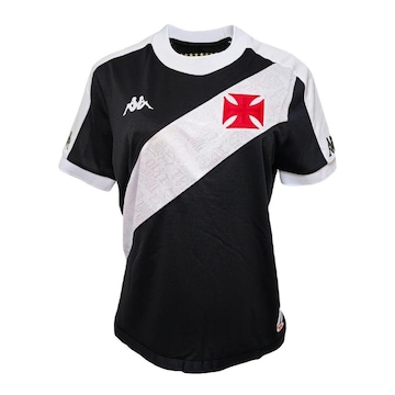 Camisa 1 Vasco da Gama Baby Look Kappa 2024 Dinamite Eterno - Feminina