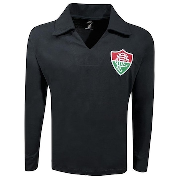 Camiseta do Fluminense 1970''''S Goleiro Manga Longa Liga Retro - Masculina