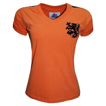 Camiseta Holanda 1974 #14 Feminina Liga Retro