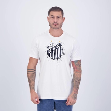 Camiseta Santos Classic Alvinegro Praiano Braziline - Masculina