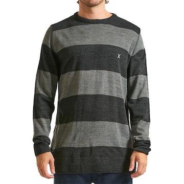 Camiseta Manga Longa Hurley Retilinea Stripes - Masculina