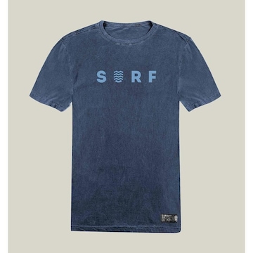 Camiseta Masculina Estonada Azul Prime Web Surf Shop