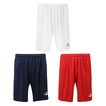 Kit de Calções Topper Classic New - Masculino - 3 unidades