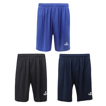 Kit de Calções Topper Classic New Masculino - 3 unidades