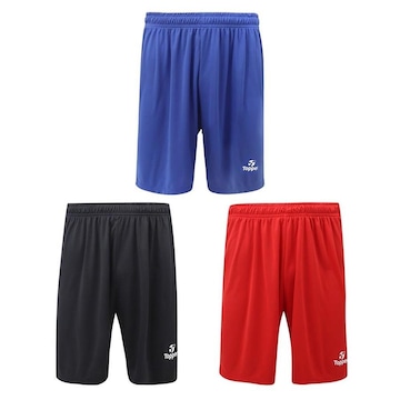 Kit de Calções Topper Classic New - Masculino - 3 unidades