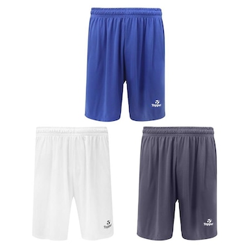 Kit de Calções Topper Classic New - Masculino - 3 unidades