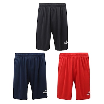 Kit de Calções Topper Classic New - Masculino - 3 unidades