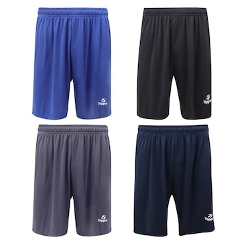 Kit de Calções Topper Classic New - Masculino - 4 unidades