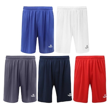 Kit de Calções Topper Classic New - Masculino - 5 unidades