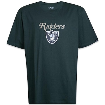 Camiseta New Era Plus Size Regular Las Vegas Raiders - Masculina