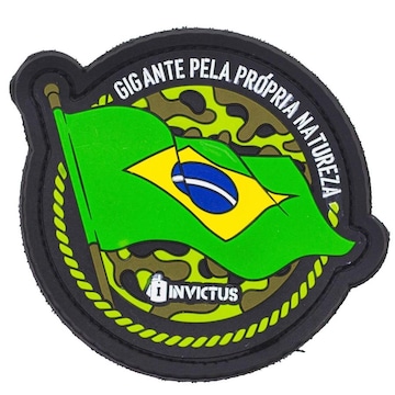 Patch Emborrachado Invictus Gigante Pela Própria Natureza